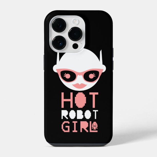 Heiße Roboterfrau iPhone Hülle (Rückseite)