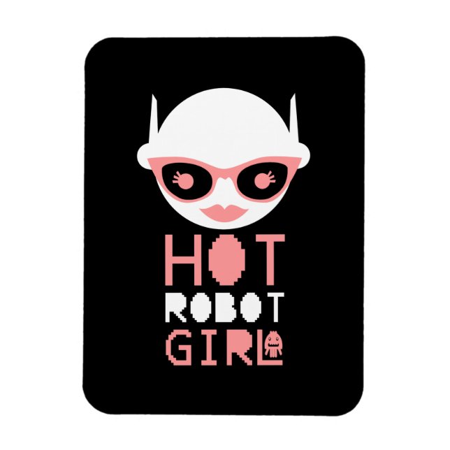 Heiße Roboterfrau Magnet (Vertikal)
