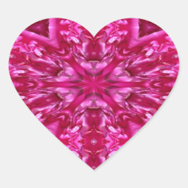 Heiße rosa Dreiecke Herz-Aufkleber