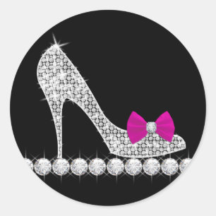 Heiße rosa High Heel Schuh Aufkleber