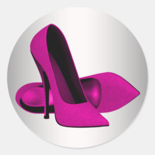 Heiße rosa High Heel Schuh Aufkleber
