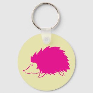 Heiße Rosa Igel Schlüsselanhänger