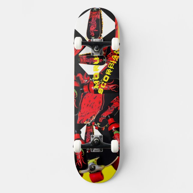 Heiße Sauce! #5 "Trinidad Moruga Scorpian" Skateboard (Vorderseite)