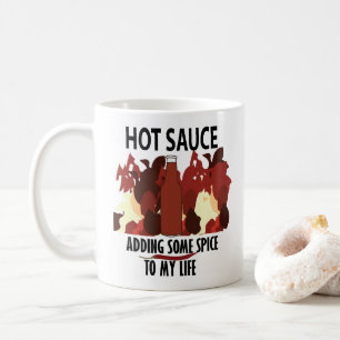 Heiße Sauce Ketchup Feuer Rote Chili Paprika Kaffeetasse