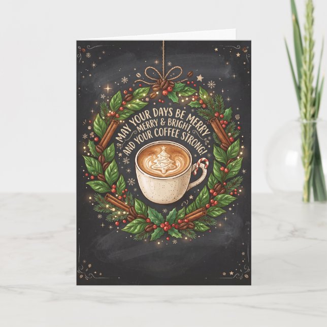 Heiße Schokolade Braw Wee Weihnachtskarte Karte (Vorderseite)