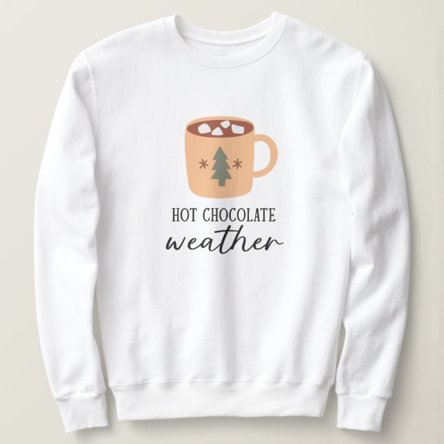 Heiße Schokolade Feiertag Sweatshirt (Design vorne)