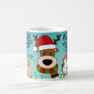 Heiße Schokolade Frohe Weihnachtsstimmung Tasse