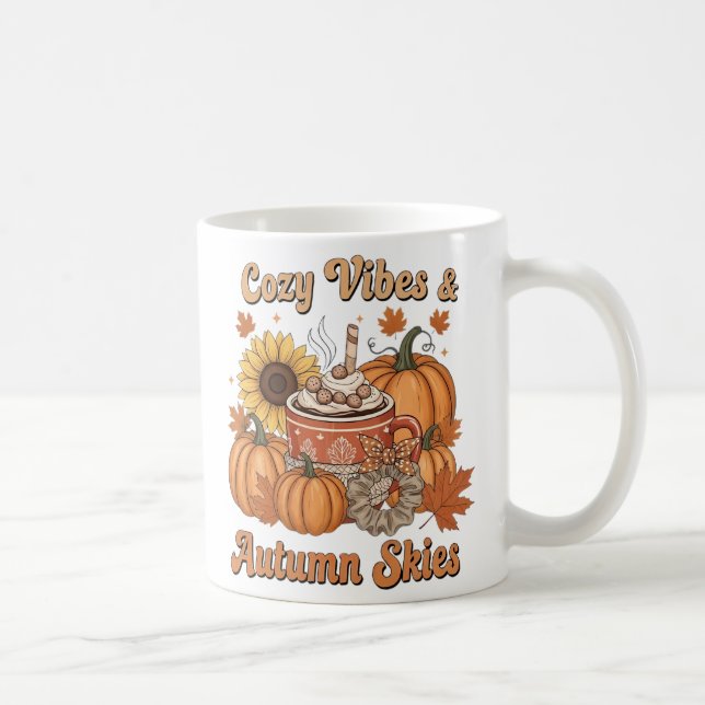 Heiße Schokolade im Herbst Kaffeetasse (Rechts)