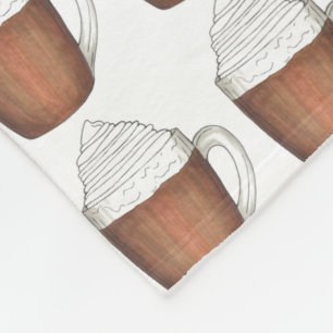 Heiße Schokolade Kakaogetränke Creme Winter Drinks Fleecedecke