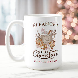 Heiße Schokolade Moderner Name Große Weihnachtsfei Kaffeetasse