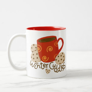 Heiße Schokolade Tasse mit Keksen - Tasse