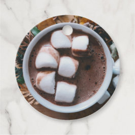 Heiße Schokolade und Marshmallows Geschenkanhänger