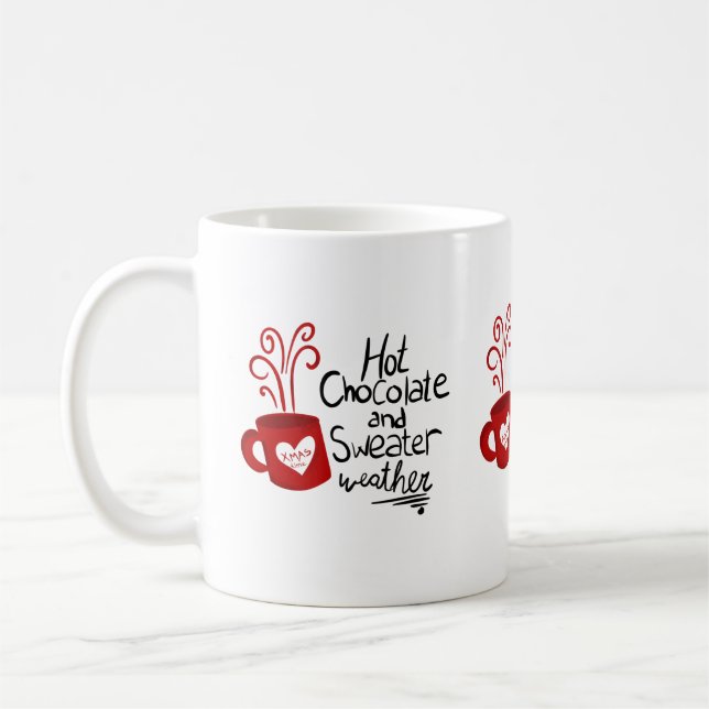 Heiße Schokolade Weihnachtsfeiertag Kaffeetasse (Links)