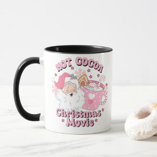 "Heiße Schokolade Weihnachtsfilme" Vintage-Weihnac Tasse