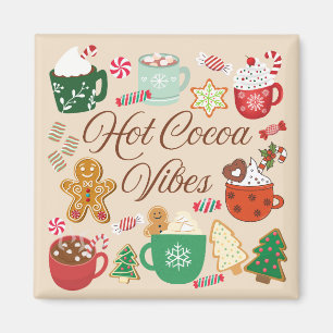 Heiße Schokolade Weihnachtsstimmung Magnet
