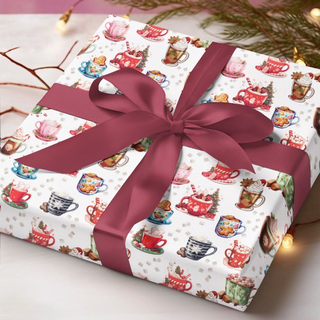 Heiße Schokolade Weihnachtswrapping Papier Set von (Von Creator hochgeladen)