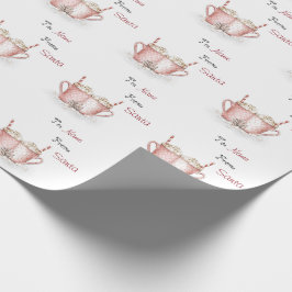 Heiße Schokolade zu und von Weihnachten Winter Geschenkpapier