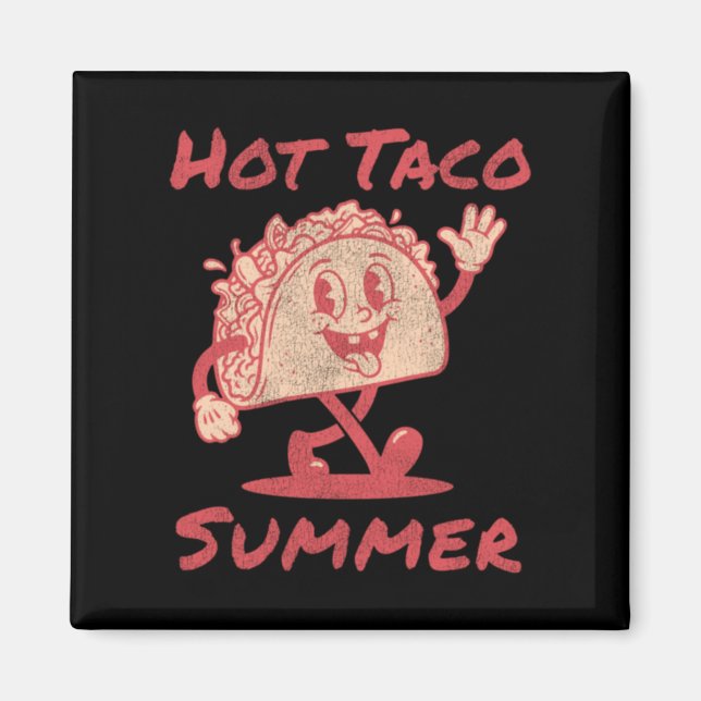Heiße Taco-Sommer Magnet (Vorne)