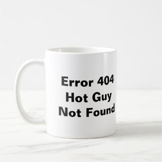 Heiße Typ-nicht gefundene Tasse des Fehler-404