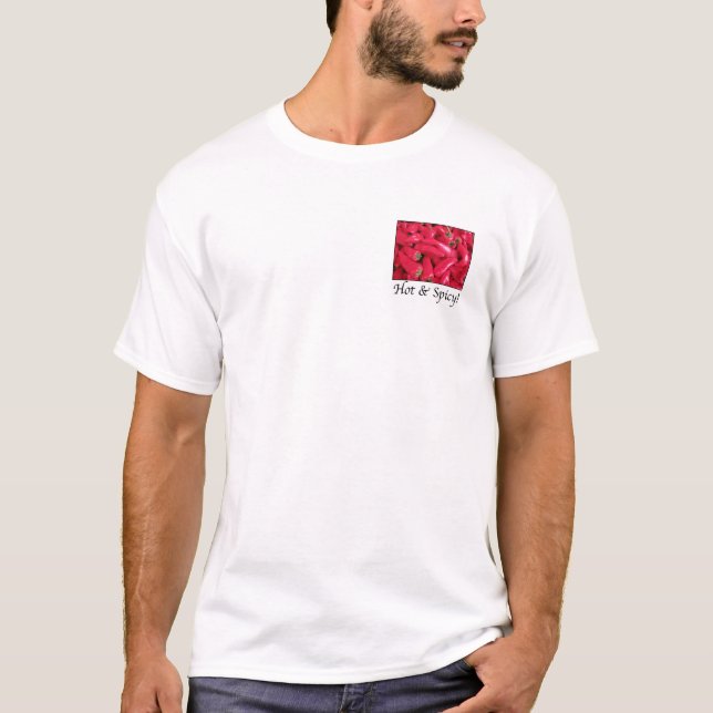 Heiße und scharfe rote Paprikaschoten T-Shirt (Vorderseite)