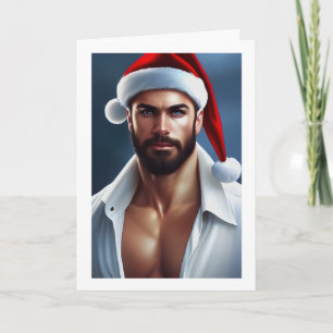Heiße Weihnachten Santa Claus Karte