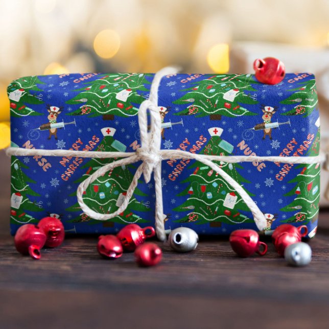 Heiße Weihnachtsbaum mit Rentierkrankheit Geschenkpapier (Von Creator hochgeladen)