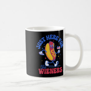 Heiße Wurst Ich bin nur wegen der Würstchen hier L Kaffeetasse