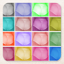 Heiße x-Brötchen-Untersetzer Rechteckiger Pappuntersetzer