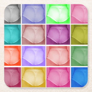 Heiße x-Brötchen-Untersetzer Rechteckiger Pappuntersetzer