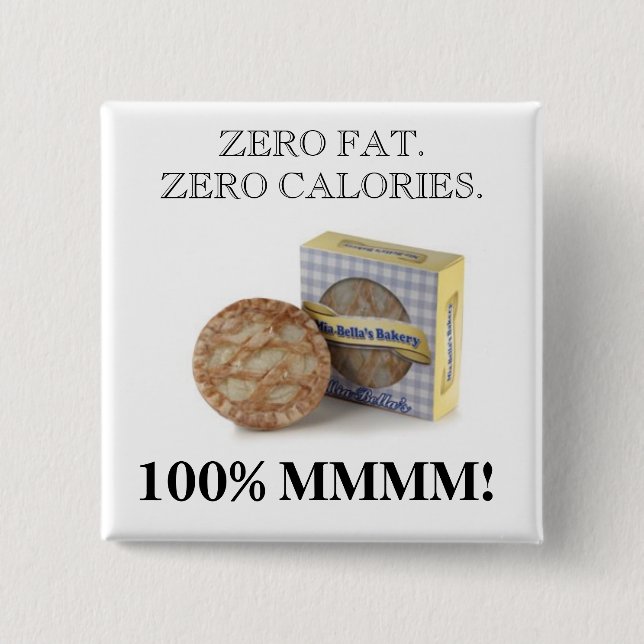 Heißer Apfelkuchen Button (Vorderseite)