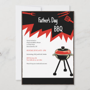 Heißer BBQ-Grill Einladung
