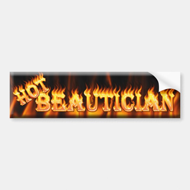 heißer Beautician Autoaufkleber (Vorne)