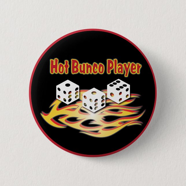 heißer bunco Spieler Button (Vorderseite)