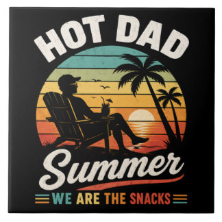 Heißer Dad Sommer Wir sind die Snacks Fliese
