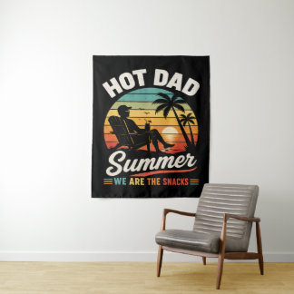 Heißer Dad Sommer Wir sind die Snacks Wandteppich
