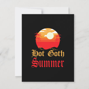 heißer Goth-Sommer  Feiertagskarte