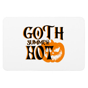 Heißer Goth Sommer-Horror Lächelnder Kürbis Magnet