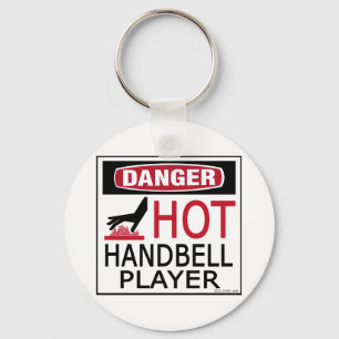 Heißer Handbell-Spieler Schlüsselanhänger