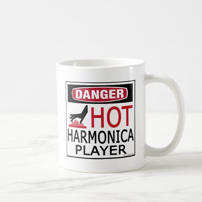 Heißer Harmonika-Spieler Kaffeetasse (Rechts)