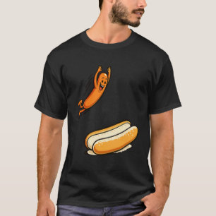 Heißer Hund Hochsprung T-Shirt