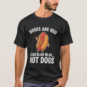 Heißer Hund Rosen sind Rot Gedicht Parodie Cute Ka T-Shirt