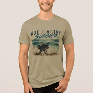 Heißer Jimothy Sommer Lustiger Waschbär Strand Vin Tri-Blend Shirt