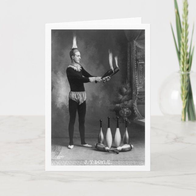 Heißer Jongleur, frühe 1900s Karte (Vorderseite)