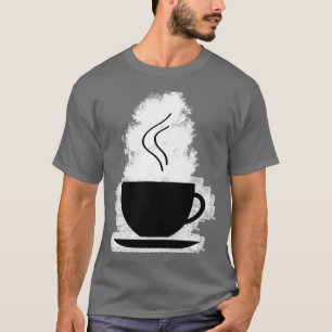 heißer Kaffee in einer warmen Kaffeetasse 1 T-Shirt
