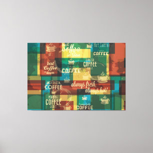 Heißer Kaffee Leinwanddruck