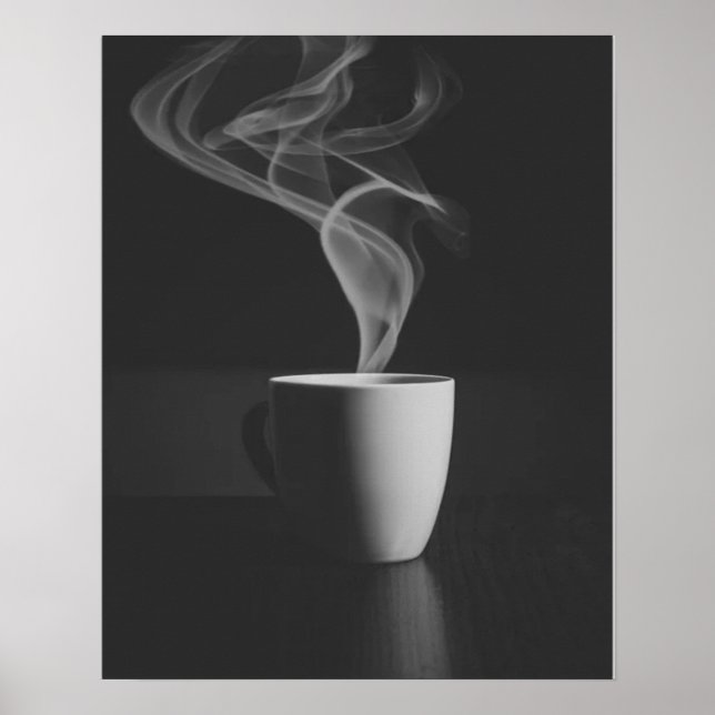 Heißer Kaffee Poster (Vorne)