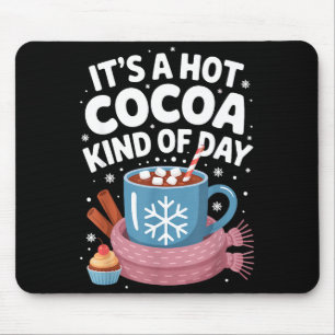 Heißer Kakao Tag Art Cozy Wintergetränk Liebhaber Mousepad