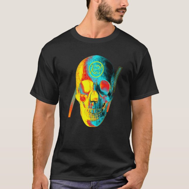 Heißer Kalter Schädel T-Shirt (Vorderseite)