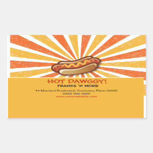 Heißer Kumpel-Aufkleber Rechteckiger Aufkleber