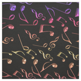 Heißer Musiknoten auf Schwarzem oder irgendeinem Stoff